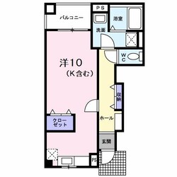 中田駅 徒歩15分 1階の物件間取画像